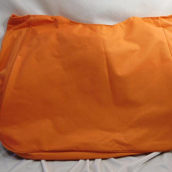 Ladies Bright Orange Canvas Tote Bag - Picture 2 of 4